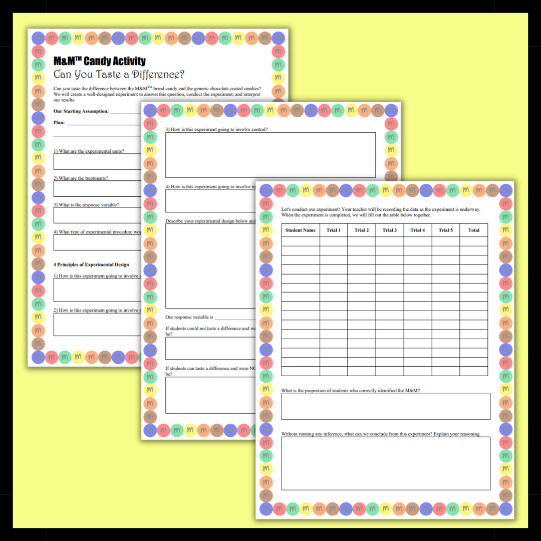 Statistics Activity: Design an Experiment