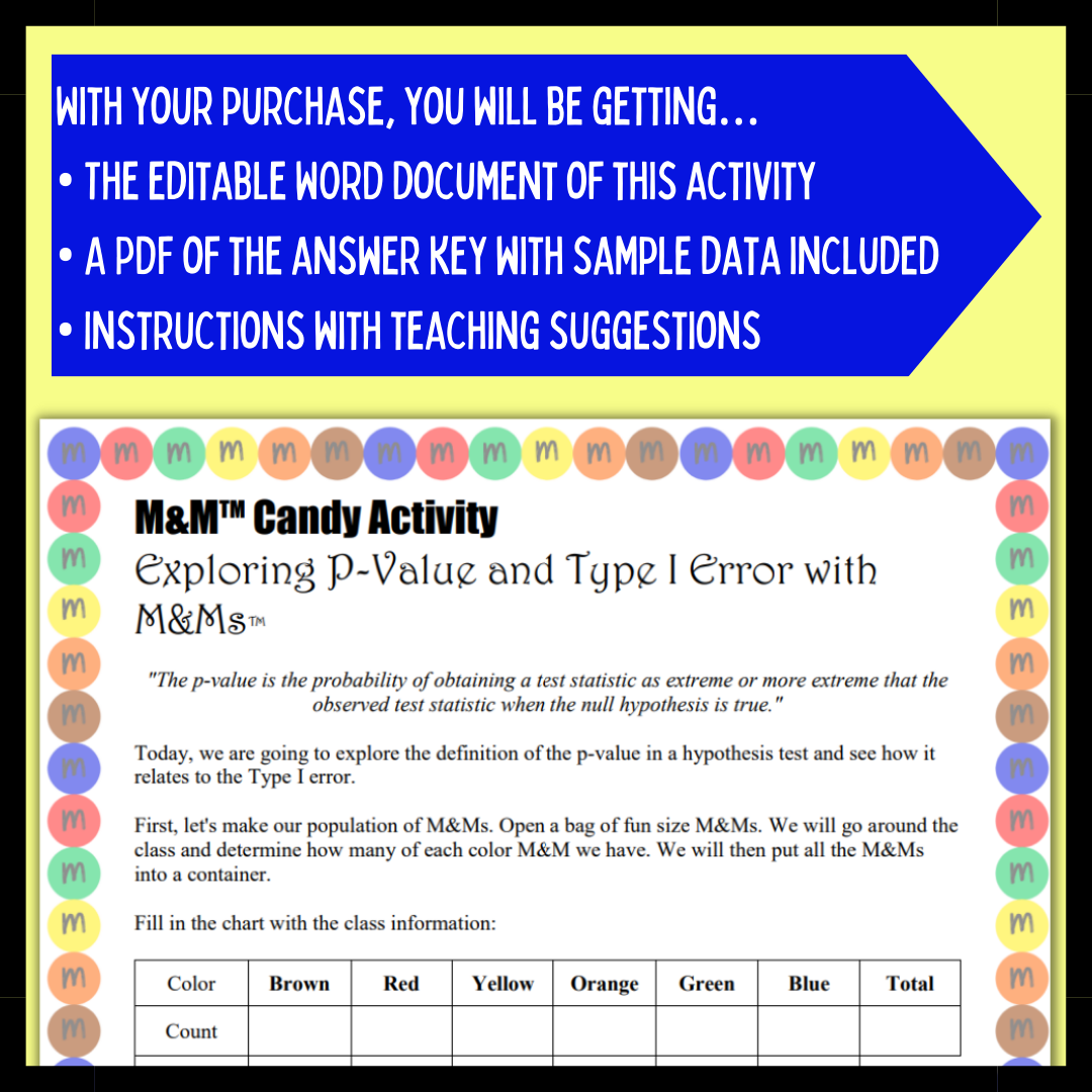 Statistics Activity: P-Value and Type I Error
