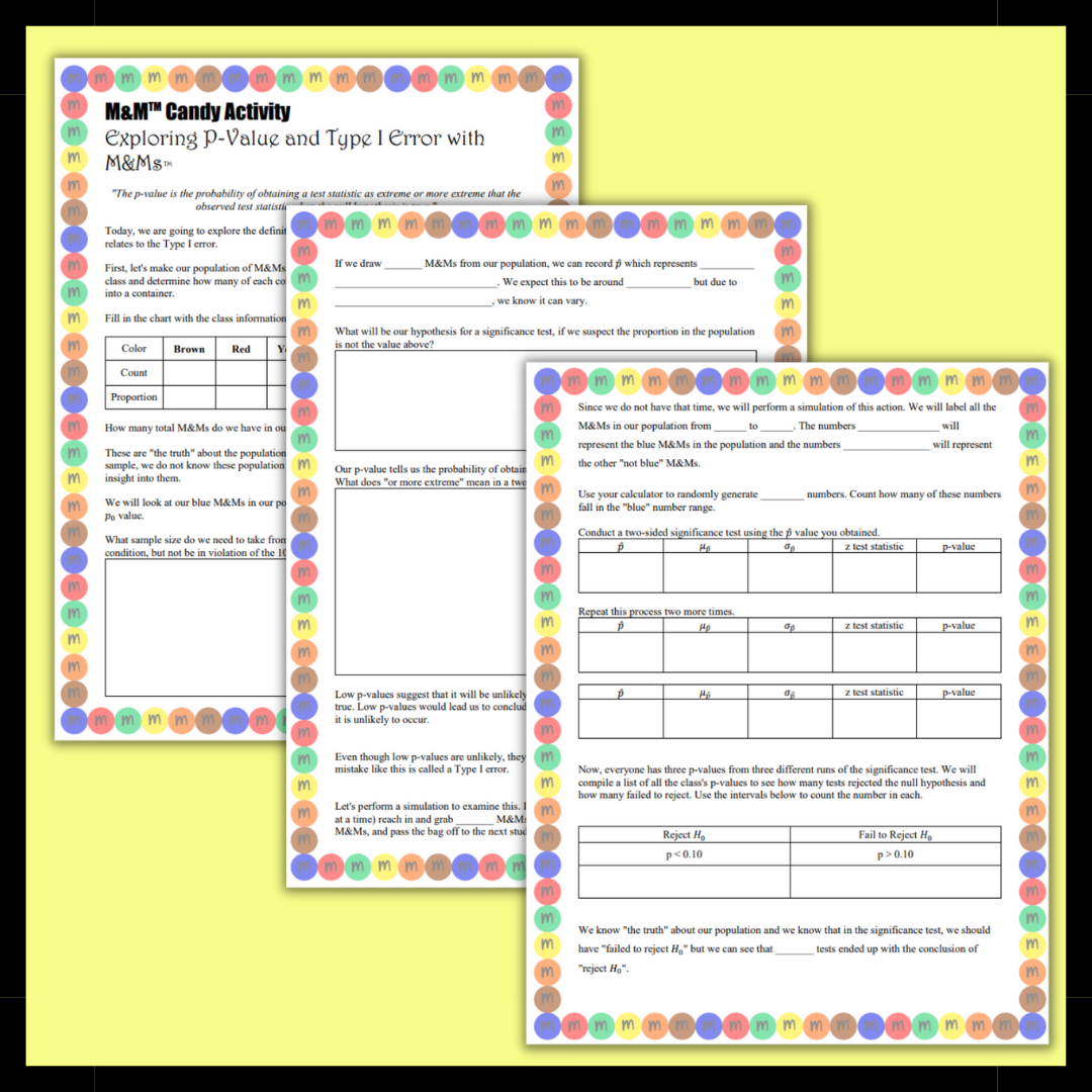 Statistics Activity: P-Value and Type I Error