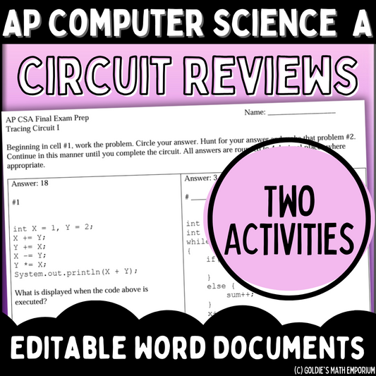 AP Computer Science A Circuit Reviews