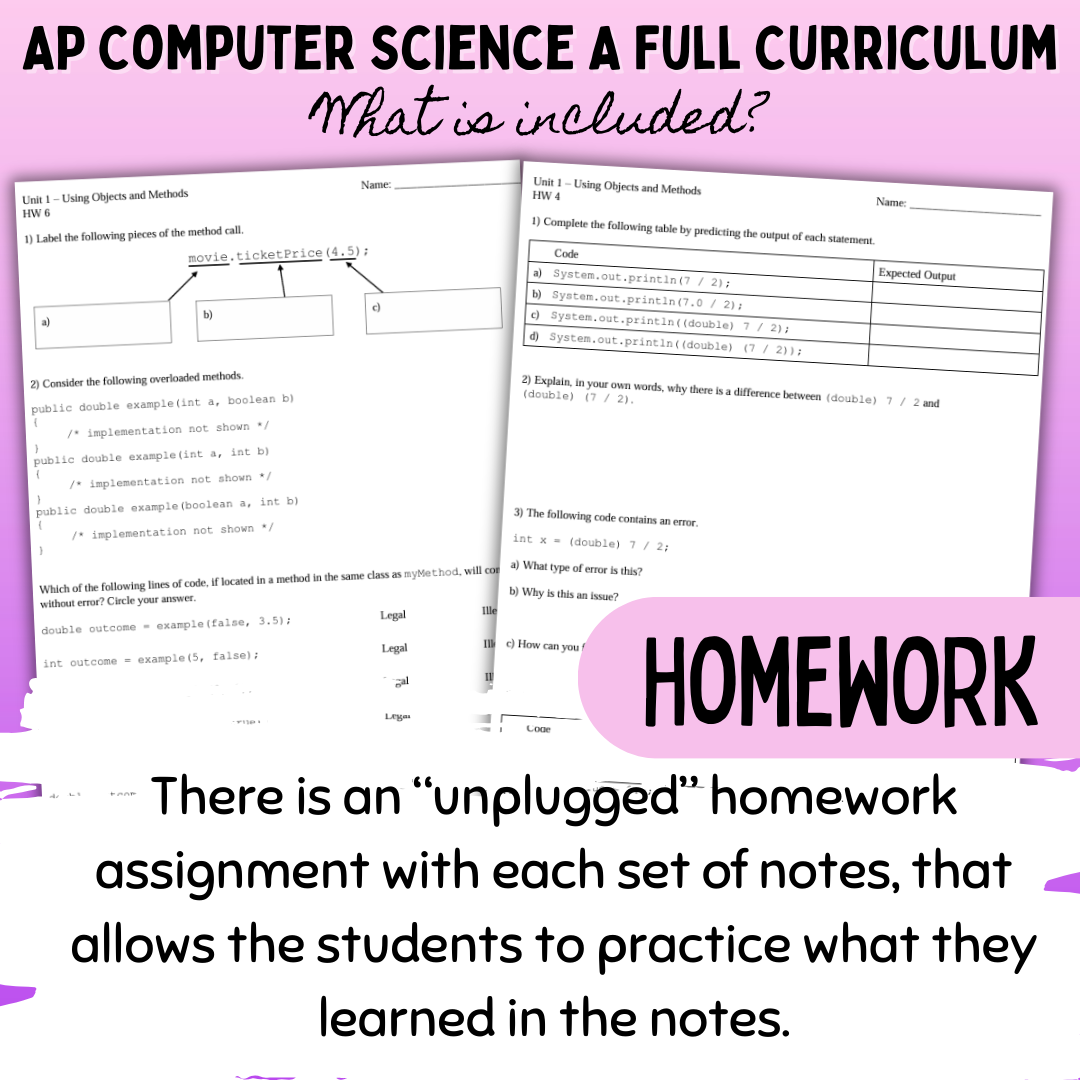 Goldie's FULL CURRICULUM for AP® Computer Science A