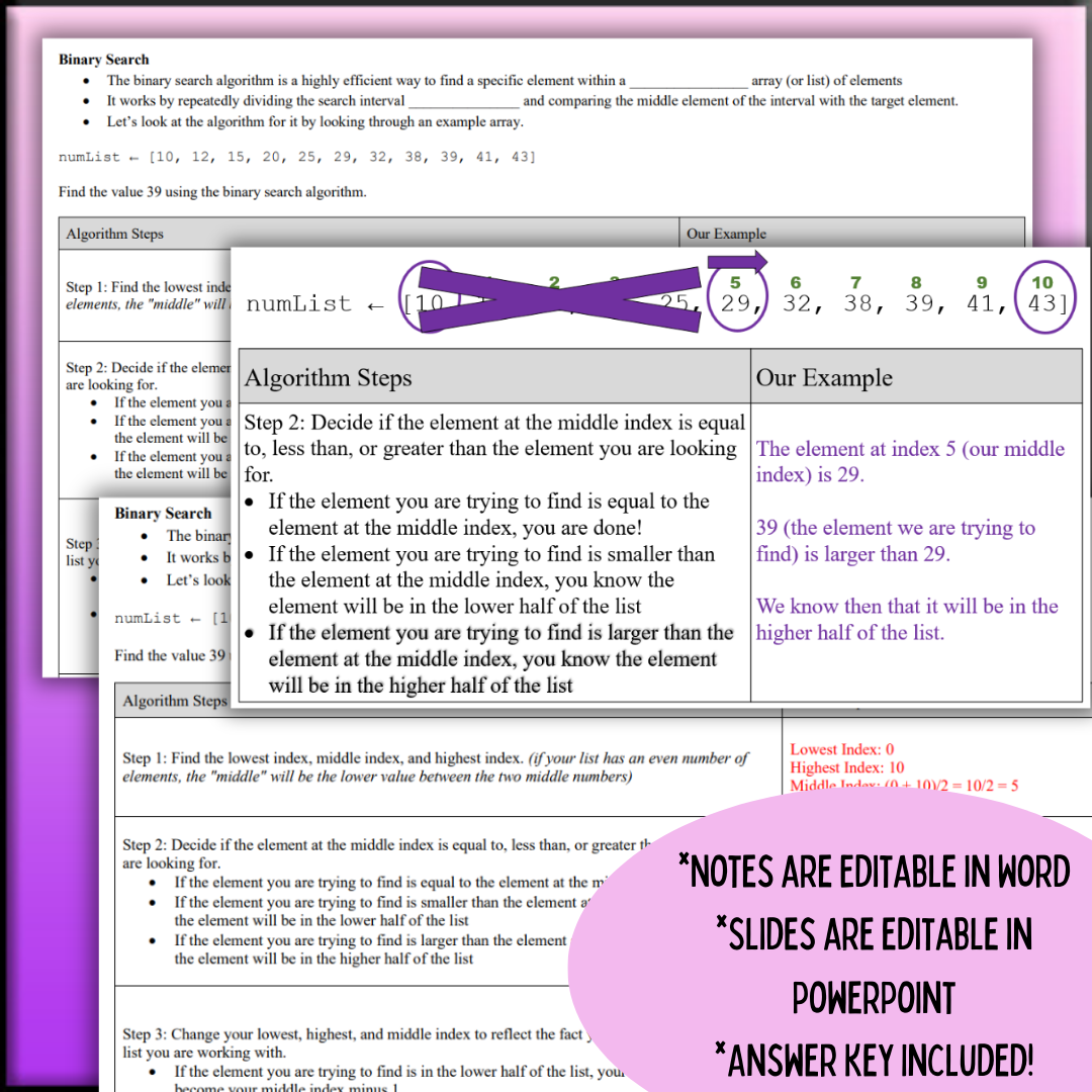Goldie's Unit 7 GUIDED NOTES for AP® Computer Science A