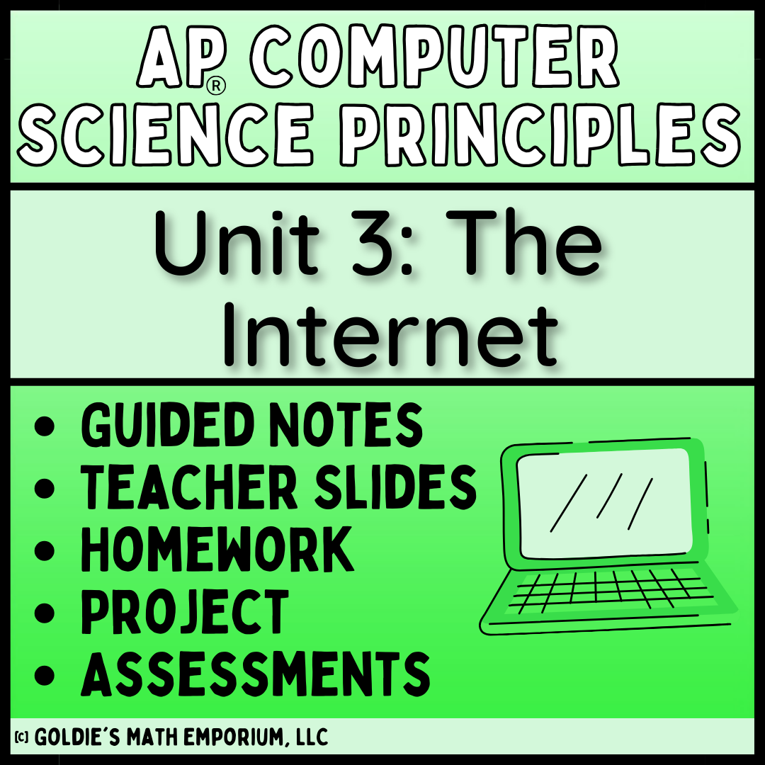 Goldie’s AP® Computer Science Principles – Unit 3 The Internet – Goldie ...