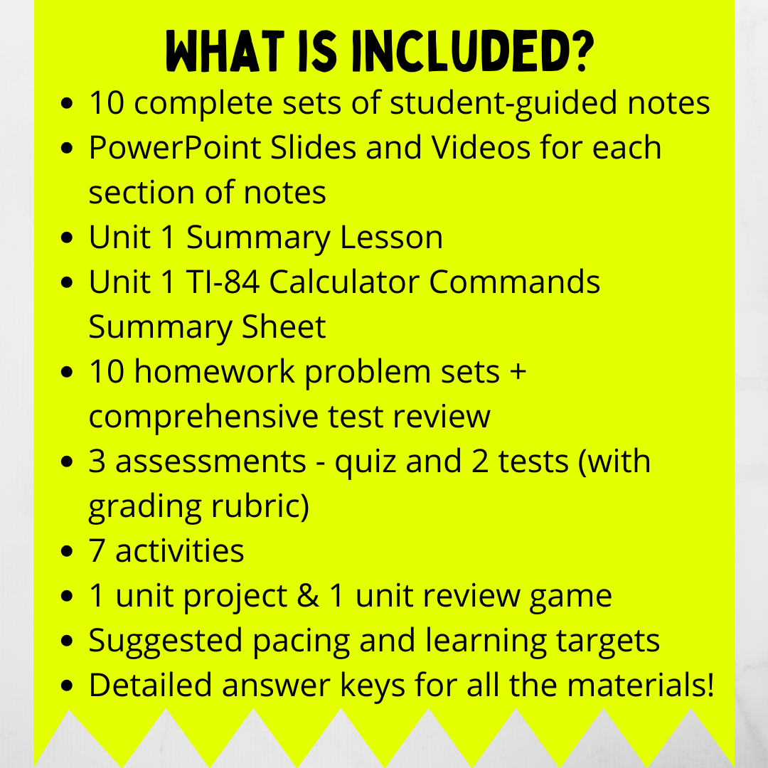 Goldie’s AP® Statistics UNIT 1 PLANS – Exploring One Variable Data