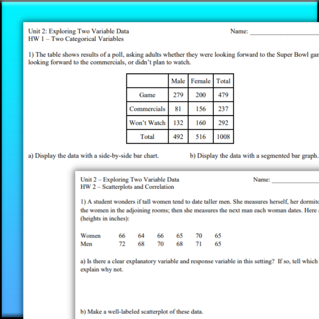 Goldie's Homework Bundle for AP® Statistics