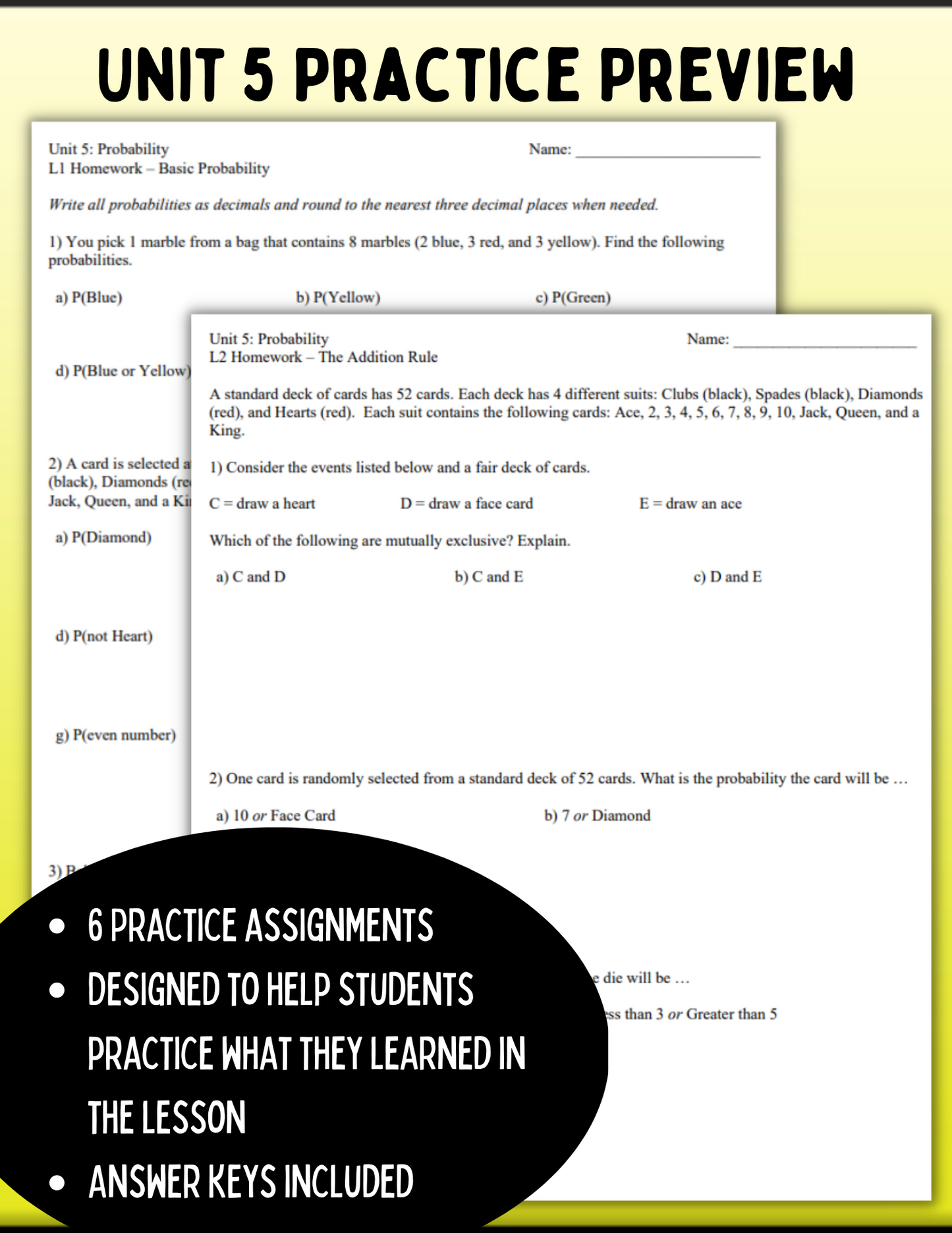 Statistics: Probability