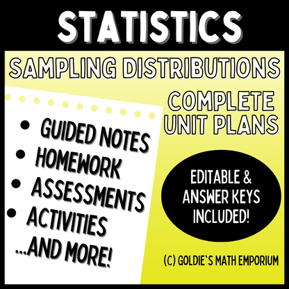 Distribution Add Math Statistics: Sampling Distributions – Goldie's Math Emporium