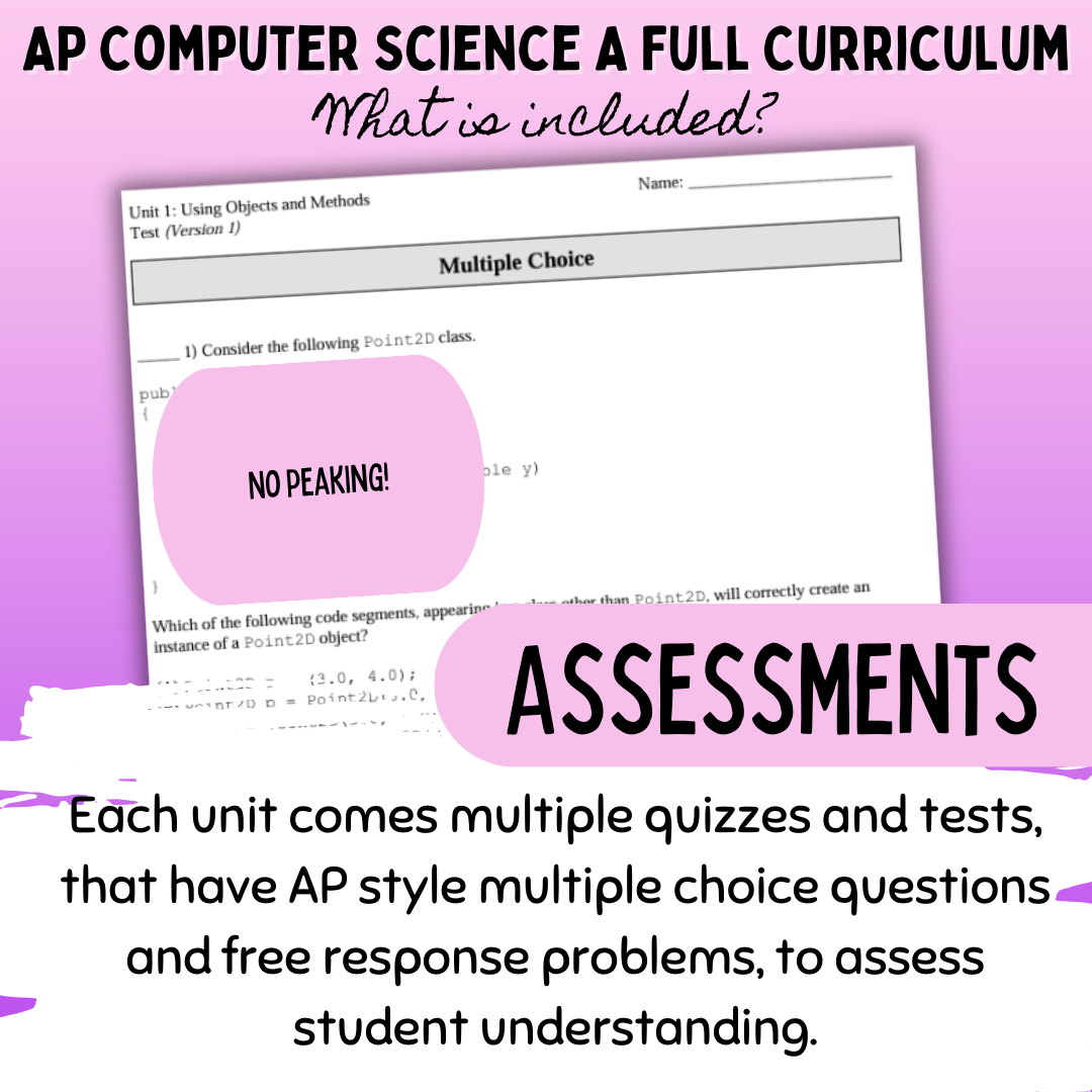 Goldie's FULL CURRICULUM for AP® Computer Science A