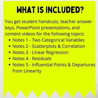 Goldie’s Unit 2 - Exploring Two Variable Data - GUIDED NOTES for AP® Statistics