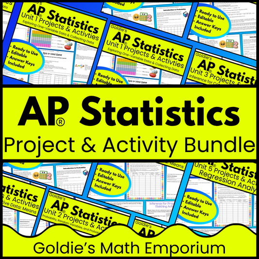 Goldie’s Projects & Activities Bundle for AP® Statistics