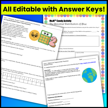 Goldie’s Projects & Activities Bundle for AP® Statistics