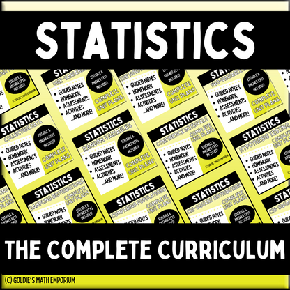 Statistics: COMPLETE Curriculum Bundle (Units 1 - 11)