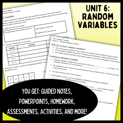 Statistics: Random Variables