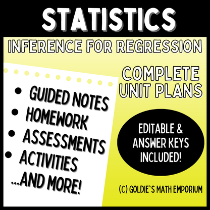 Statistics: Inference for Regression