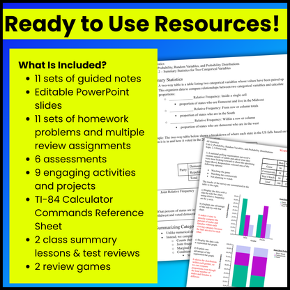 Goldie’s AP® Statistics UNIT 2 CURRICULUM | Probability and Random Variables