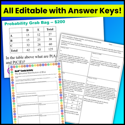 Goldie’s Unit 2 Projects & Activities for AP® Statistics
