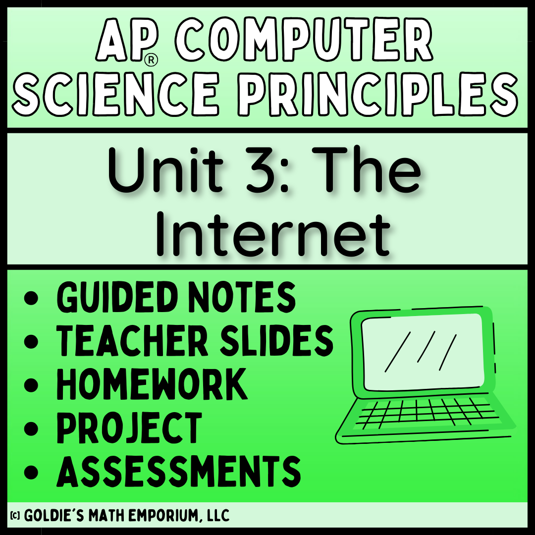 Goldie’s AP® Computer Science Principles – Unit 3 The Internet