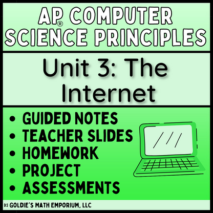 Goldie’s AP® Computer Science Principles – Unit 3 The Internet