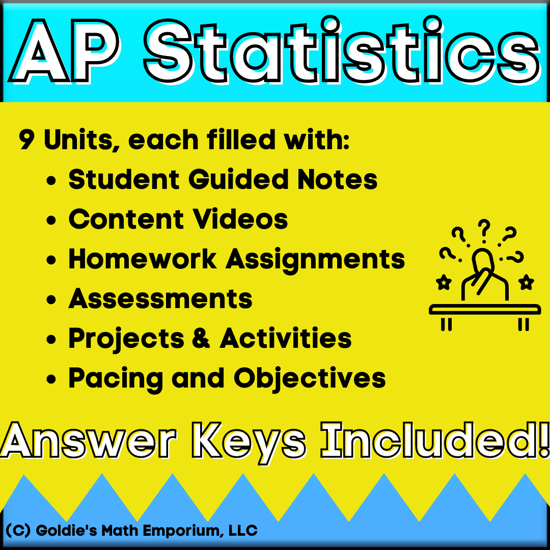 Goldie's FULL CURRICULUM for AP® Statistics