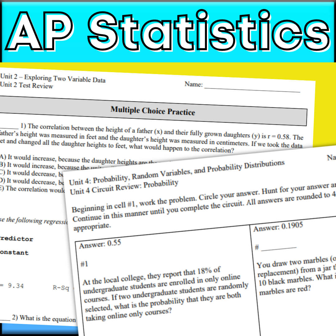 Goldie’s Assessment Bundle For AP® Statistics – Goldie's Math Emporium