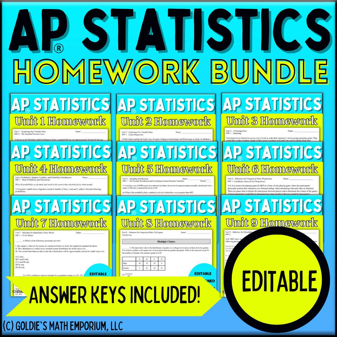 Statitsitics Ap Math AP® Statistics (2020 CED) – Goldie's Math Emporium