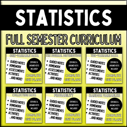 Statistics: FULL CURRICULUM